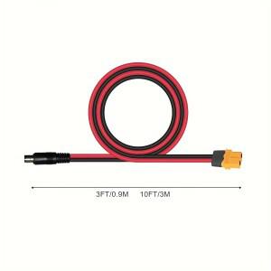 JMUYTOP XT60 암컷에서 DC 5521 수컷 연장 케이블 10FT/118인치 14AWG LifePO4 EcoFlow 리버/델타 휴대용