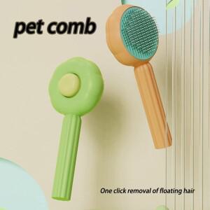 1pc 매직 고양이 빗 마사지 애완 동물 제모 브러시 범용 바늘 개 손질 청소 용품 개 Scratcher