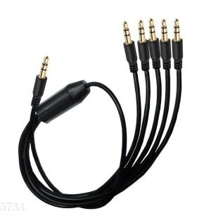 573A 오디오 케이블 3.5mm 수컷 ~ 여러 개의 스플리터 스피커 서브 우퍼