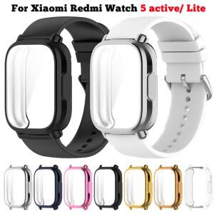 샤오미호환 Redmi Watch 5 액티브/5 라이트 풀 커버 스크린 TPU 소프트 쉘 및  스포츠 밴드용 보호 케이스