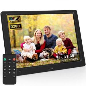 KECAG 10 US 필요 1080P SD 없음 액자 1인치 디지털 WIFI IPS 카드