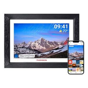 톰슨 디지털 회전 자동 터치스크린 HD 슬라이드쇼 휴대폰 IPS 액자 WIFI 32GB