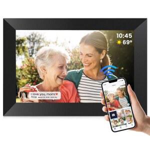 UHALE 디지털 WIFI IPS 800 터치 1280 1인치 HD 10 전자 액자 사진