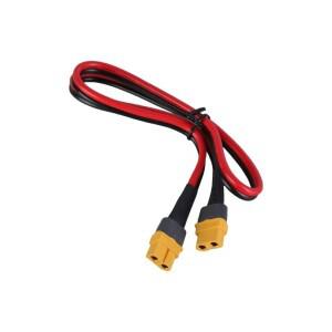 U75A 1피스 XT60 암에서 여성 플러그 확장 케이블 리드 실리콘 와이어 12AWG