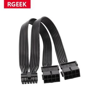 RGEEK GPU 전원 공급 어댑터  듀얼 PCIE 그래픽 카드 커넥터 코드  RTX3080 18AWG  12 핀  30cm
