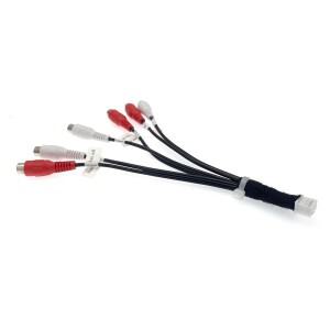 알파인 iLX-207 ILXF903D 라디오 리어 서브우퍼 프론트 아웃 RCA 출력 와이어 하네스 케이블 어댑터