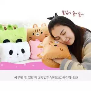 나들이 휴대용 쿠션 캐릭터 낮잠베개 책상베개 등쿠션