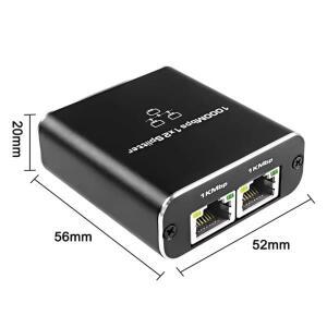 1~ 2 1000M Rj45 분배기 기가비트 이더넷 어댑터 인터넷 네트워크 케이블 확장기 커넥터 PC TV 박스 라우터