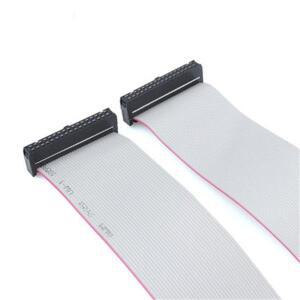 2PCS 2.54MM 피치 FC-6/8/10/14/16/20/40/50 핀 30CM JTAG ISP 다운로드 케이블 DC3 IDC 박스 헤더 용 회색