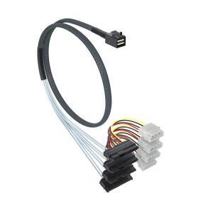 10Gtek MiniSAS HD SFF-86434xSFF-8482로 팬컷아웃 SAS 케이블 IDE 몰렉스 SATA 전원 포함 레이드 컨트롤러
