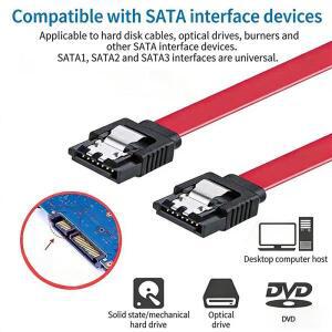 0.4m 8코어 SATA 케이블 7핀 SSD 데이터 엘보우(알루미늄 호일 스프링 포함) 6gb/s  구리 소재
