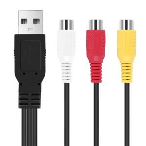 AEE1-B to 3RCA 케이블 B 여 3 RGB 비디오  컴포지트 어댑터 변환 코드 커넥터 리드 TV PC DVR용