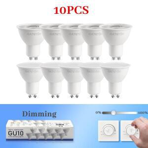 10pcs 통 5W LED 스포트라이트 AC 220V 디밍 50mm 최근 PCmaterial 천장 조명 쇼케이스 디스플레이