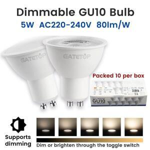 10pcs 통 LED 스포트라이트 5W AC 220V 디밍 50mm 최근 PCmaterial 천장 조명 쇼케이스 디스플레이