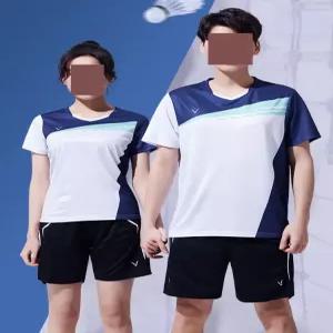 배드민턴 유니폼 반팔 여름 상의 티셔츠 탁구 스포츠웨어 테니스 훈련 스포츠단체티 운동복