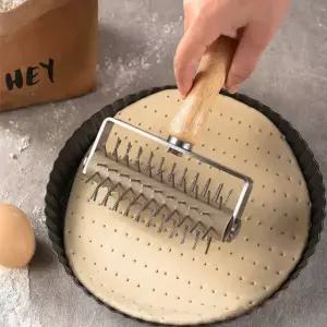 베이킹 스파이크 피자롤러 메이커 구멍 크래커 반죽 페이스트리 오크 쿠키