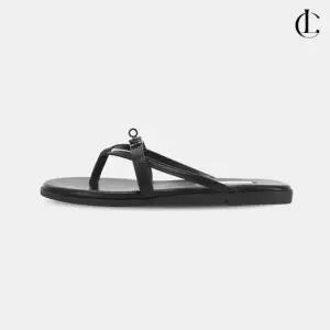 엘케이트 여성 여름 가벼운 데일리 링 포인트 스트랩 쪼리 플립플랍 플랫 슬리퍼 LCA274