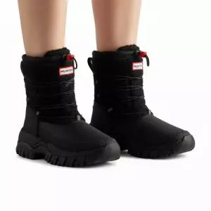 헌터 [WOMEN] 시어링 인슐레이티드 숏 스노우부츠 - 블랙 WFS2204HERBLK 229008