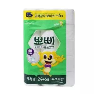 가정용 프리미엄 30롤 도톰 무색무향 화장실용 2겹 휴지