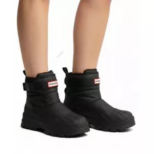 헌터 [UNISEX] 인트레피드 버클 숏 스노우부츠 - 블랙 228814