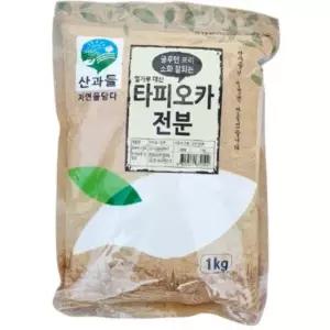산과들 밀가루대신 타피오카전분 1kgx2개 카사바전분