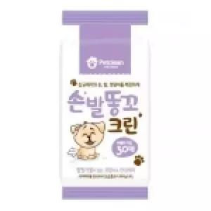 강아지물티슈 위생용품 펫크린 강아지위생물티슈 펫위생크린티슈