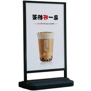 철제 메뉴 입간판 물통형 매점 POP 광고 음식점 스텐드
