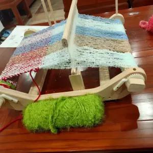 핸드 우드 베틀 입문용 위빙틀 키트 어쿠스틱 직조틀 DIY 공예 통기타