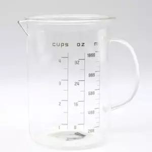 마카 유리 계량컵 비커 용량컵 제빵 계량컵 1000ml