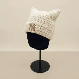 MLB 키즈 미야옹 크로셰 비니 뉴욕양키스 CREAM 7FBNB0163 50CRS