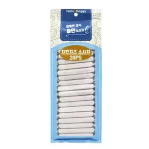 오너클랜 강아지 소시지 애견 소세지 영양 간식 20P 치킨 치즈 강아지간식대용량 강아지수제간식