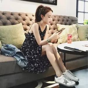 친절한탄씨 bns 끈나시 네이비 원피스 AL684 OPC005 원피스 끈원피스 나시원피스 여름원피스 미니원피스