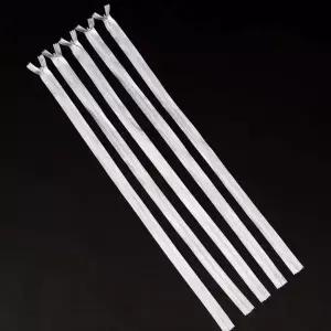 미싱부자재 콘솔지퍼 화이트 60cm 5P