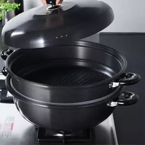 [NS홈쇼핑]유진토스코 찜기 찜솥 찜통 찜 냄비 경질 2단 38cm[35912761]