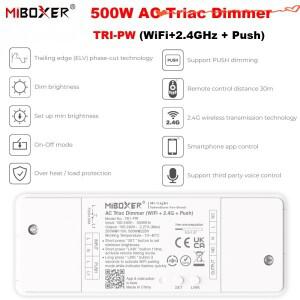 Miboxer TRI-PW AC100-240V 500W 2.4GRF+WiFi+Push Tuya 기존 백열등/할로겐/트라이악 디밍 가능 램프용 스