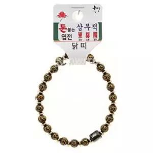 염주 엽전 붙는 띠 닭 팔찌 불교 삼부적 돈