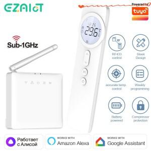 물바닥 난방용 가스 보일러 무선 WiFi RF433 온도 조절기 Smart Tuya 컨트롤러 Alice Google 홈