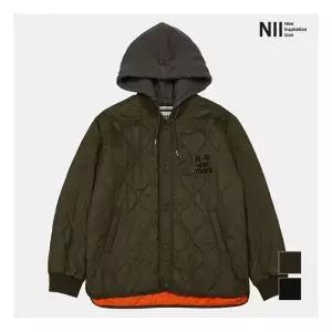 니 NII 남성 세미오버 후드퀼팅 점퍼_3NNXCPWS1331