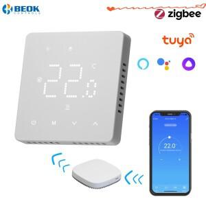 Beok Tuya Zigbee 바닥 난방 온도 조절기 Alexa Google Home 포함된 스마트 홈 프로그래밍 가능