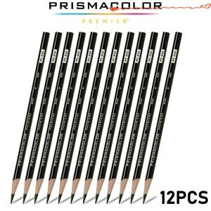 Prismacolor 프리미어 소프트 코어 컬러 펜슬 아트 전문 블랙 PC935 페인팅 드로잉 연필 12 팩