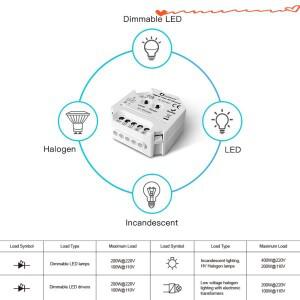 Gledopto Zigbee 3.0 할로겐 백열등 디밍 가능 LED 스포트라이트 전구 용 Triac AC 조광기 스위치를 조정하