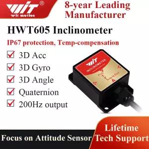 녹스센서 고정밀 경사계 HWT605 군용 가속도계각도자이로 MPU9250 IMU 온도 보상 기울기 각도