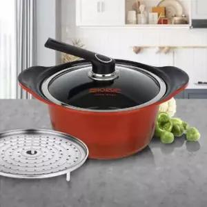 24cm 전골 냄비 세라믹 양수냄비 라면 찜기 냄비 주방용품