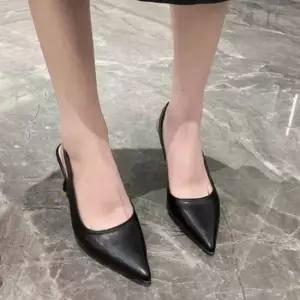여성 정장 블로퍼 뮬 스틸레토 슬링백 스트랩 힐 구두 뾰족구두여성하이힐