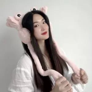겨울귀도리 팔딱 개구리 움직이는 귀마개 이어머프 방한귀도리