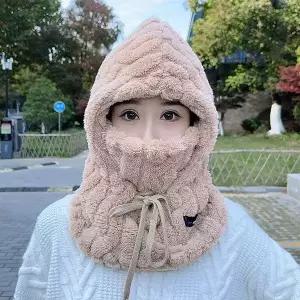 남자 여자 꼬임 겨울 방한 용품 풀커버 멀티 후드 넥워머 방한용품