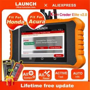 혼다 아큐라 양방향 스캐너, 시스템 재 자동차 진단 도구, 2025 LAUNCH X431 엘리트 V2.0