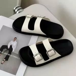 투스트랩 버클 슬리퍼 샌들 뮬 여성 데일리 여름 뮬 슬리퍼샌들 버클슬리퍼 뮬슬리퍼