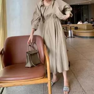 와이드 바스락 스트링 크롭자켓 셋업 투피스 (44-66)