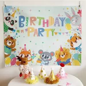 어린이집 유치원 생일축하 파티 현수막 포스터 소 대
